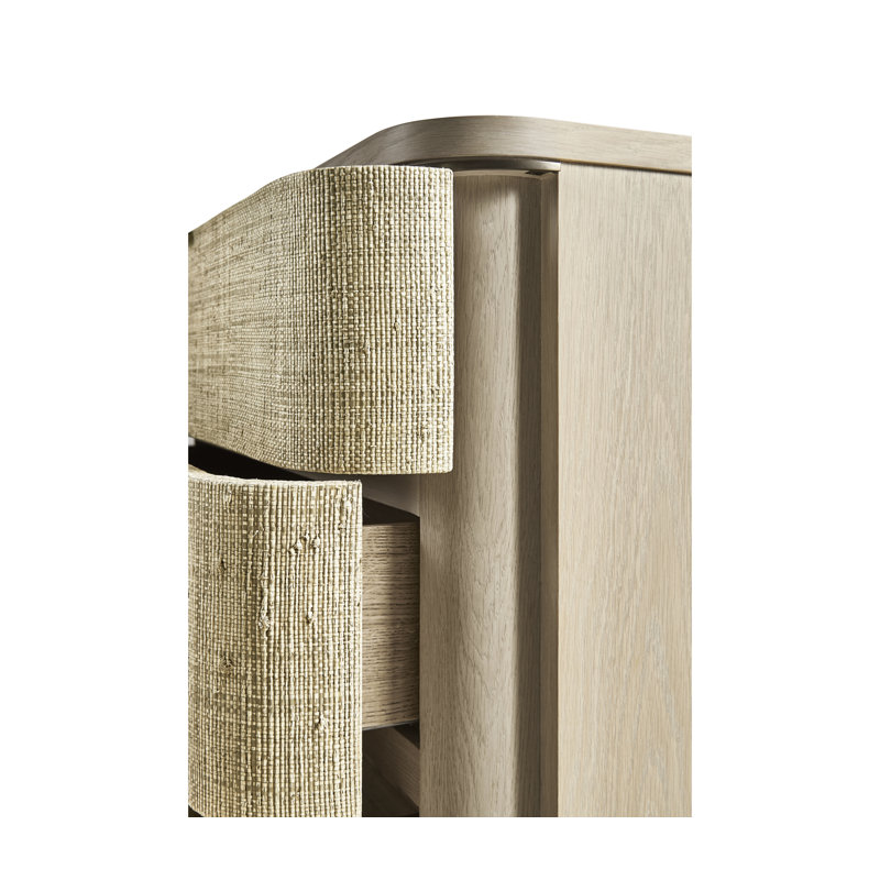 Water 3 - Drawer Solid Wood Nightstand