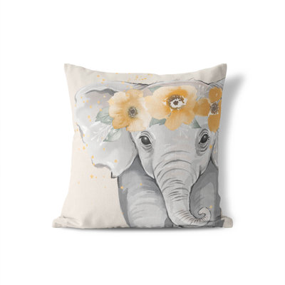 Coussin Elephant Ivory
