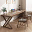 Bureau moderne et simple en bois massif-2040431012