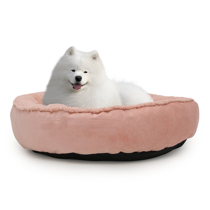 Coussin de lit Lisette, Grand (l 36 po x P 36 po x H 9 po), Rose