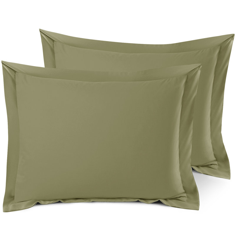 Taie décorative 100% polyester , Sauge vert, 20 po x 36 po