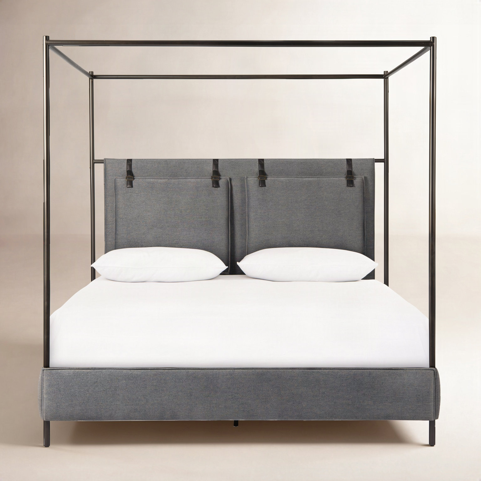 Waverley Canopy Bed, Queen, Gray