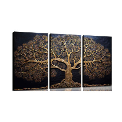 3 Piece Wrapped Canvas Wall Art