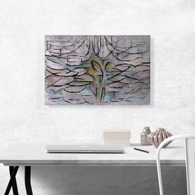 «Blossoming Apple Tree 1912» par Piet Mondrian, reproduction d'art sur toile tendue