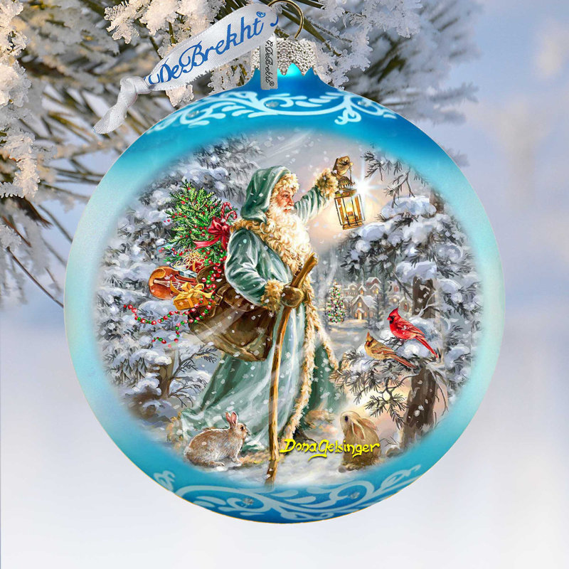 5.5'' Glass Holiday Shaped Ornament