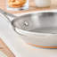Anolon Nouvelle Copper Stainless Steel Induction Frying Pans / Skillet Set, 8 Inch and 9.5 Inch, Silver
