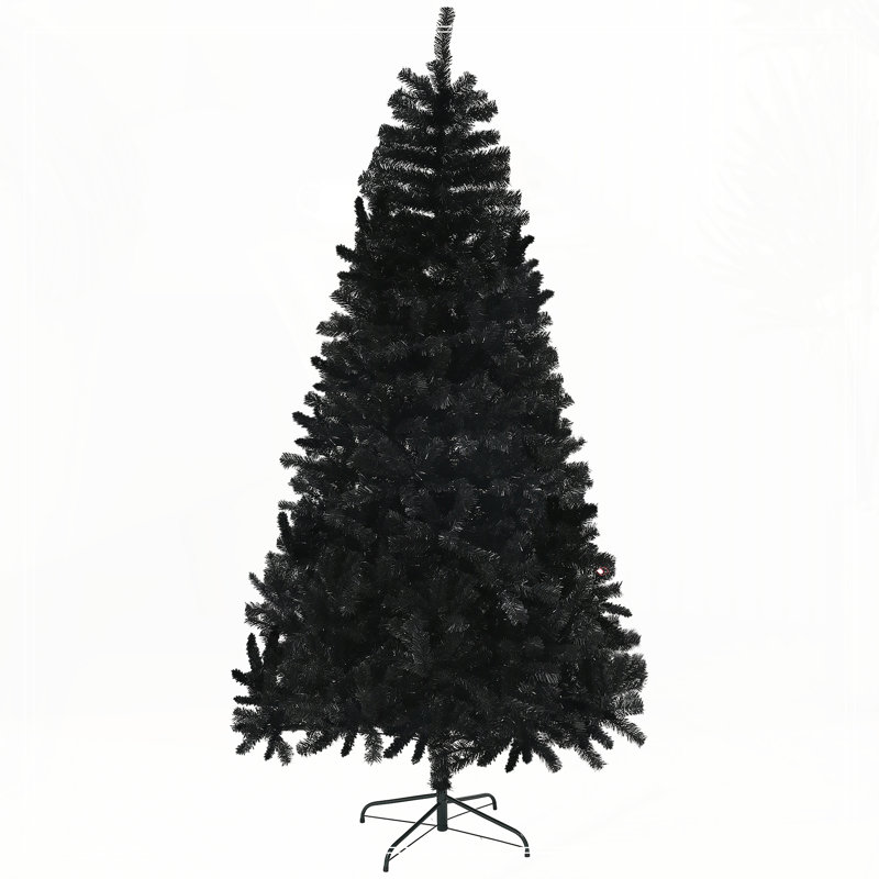 9ft Tall Artificial Christmas Tree, 8.9' H, Black