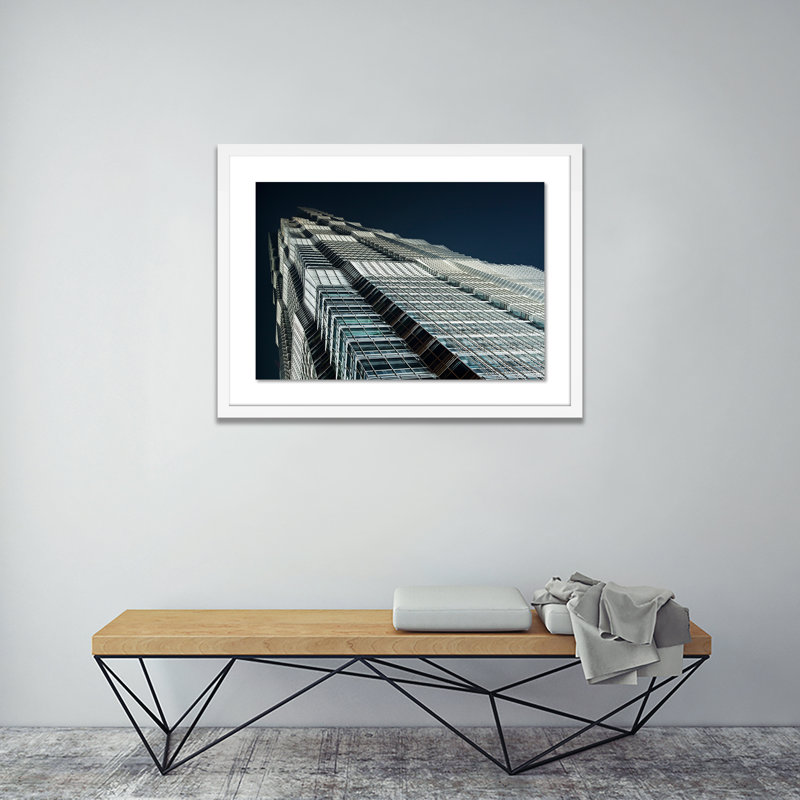 Edifice I Print by Jakob Wagner, White, 18" H x 24" W x 1.5" D