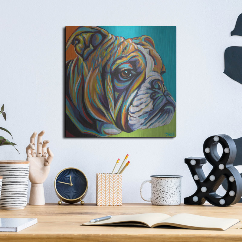 «Dog Friend I» par Carolee Vitaletti, H 12 po x l 12 po