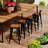 Kiamani Metal Outdoor Patio Stool -1090414157