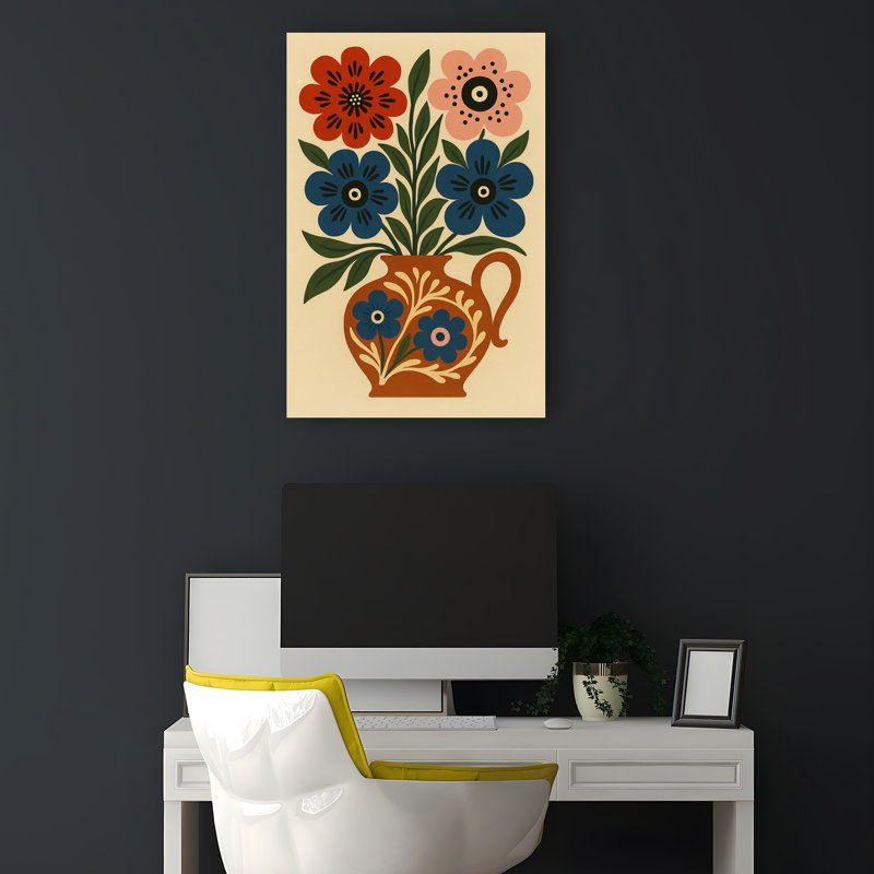 Reproduction d'art mural Folk Art, 18" H x 12" W