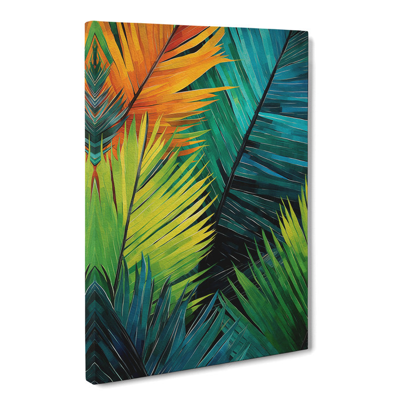 Palm Leaf Abstract No.2 - Print, 76cm H x 50cm W x 3cm D