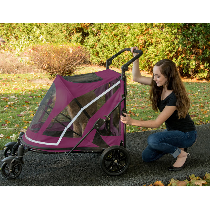 Foldable Pet Stroller, Purple