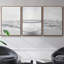 Ensemble de 3 pièces encadrées sur toile «Gentle Tides II»-97793103-97793100
