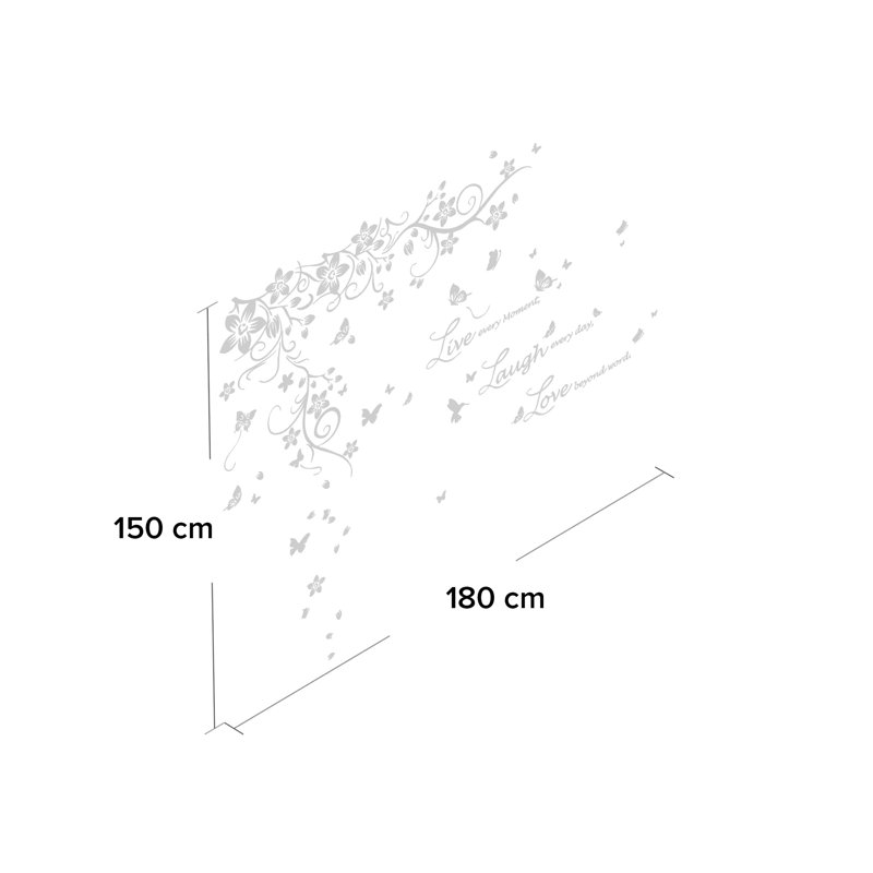 Non-Wall Damaging Wall Decal
