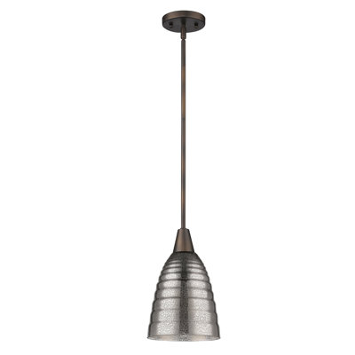 Luminaire suspendu 1 lumière à cône simple Houghtaling