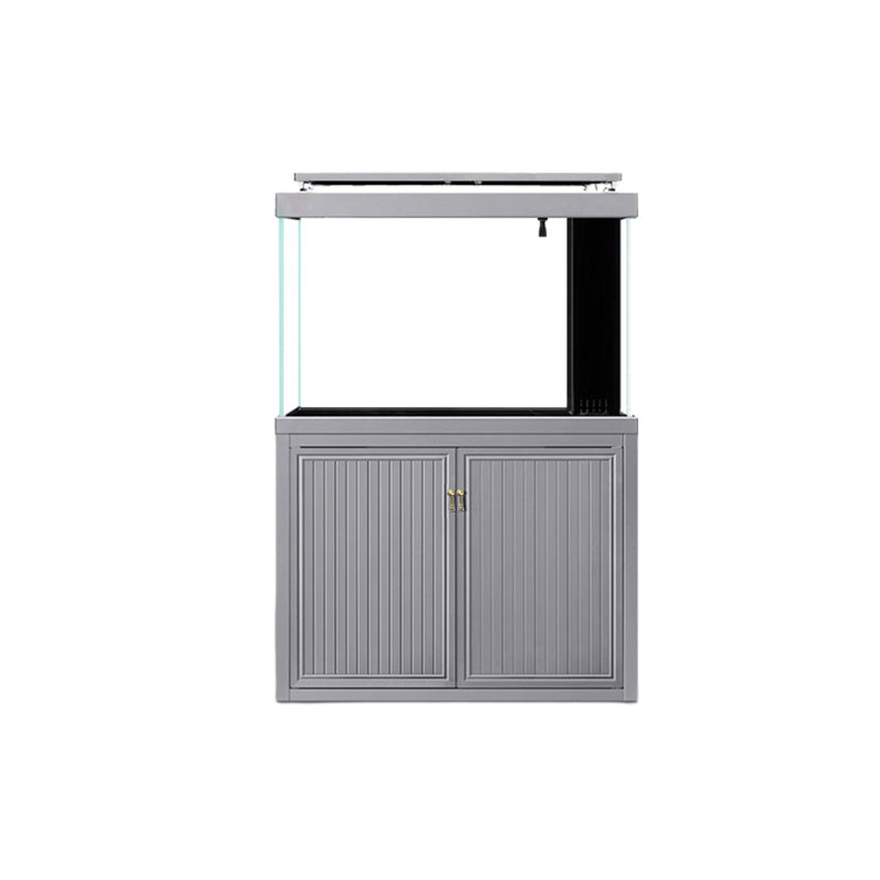 Réservoir d'aquarium gris sur pied, 58 gallons (H 59 po x l 31,5 po x P 15,7 po)