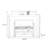Beige Solid Wood Electric Fireplace