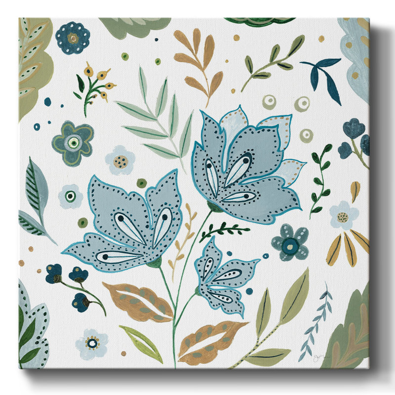 Fleurs fantastiques I, H 40 po x l 40 po x P 1,5 po