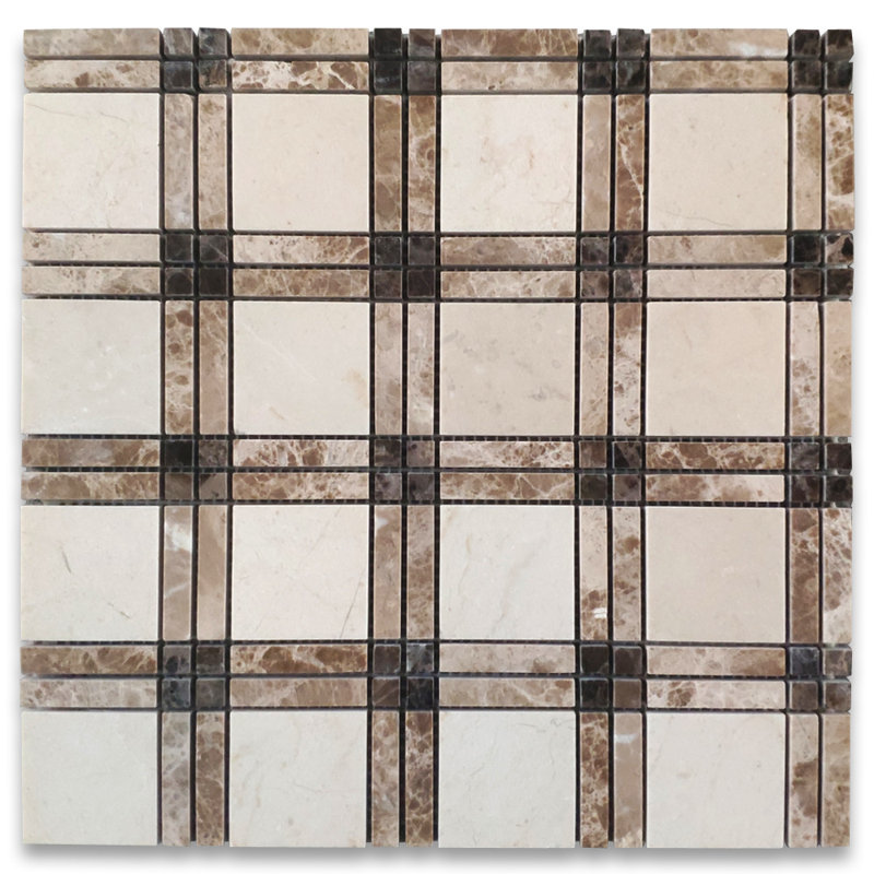 12" x 12" Marble Mosaic Wall & Floor Tile