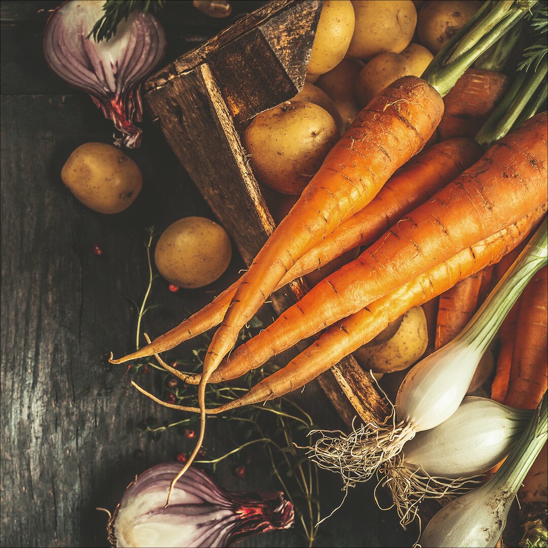 Glasbild Carrots