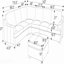 Canapé modulaire en cuir à large assise modulaire