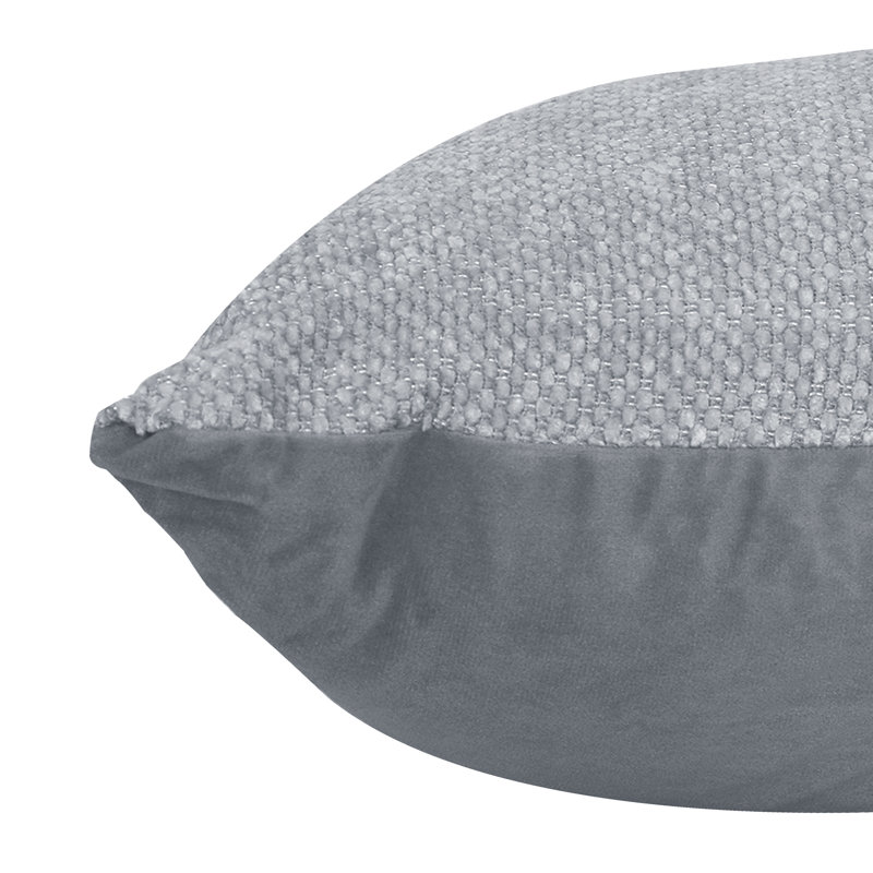 Kirston Rectangular Pillow Cover & Insert, Silver