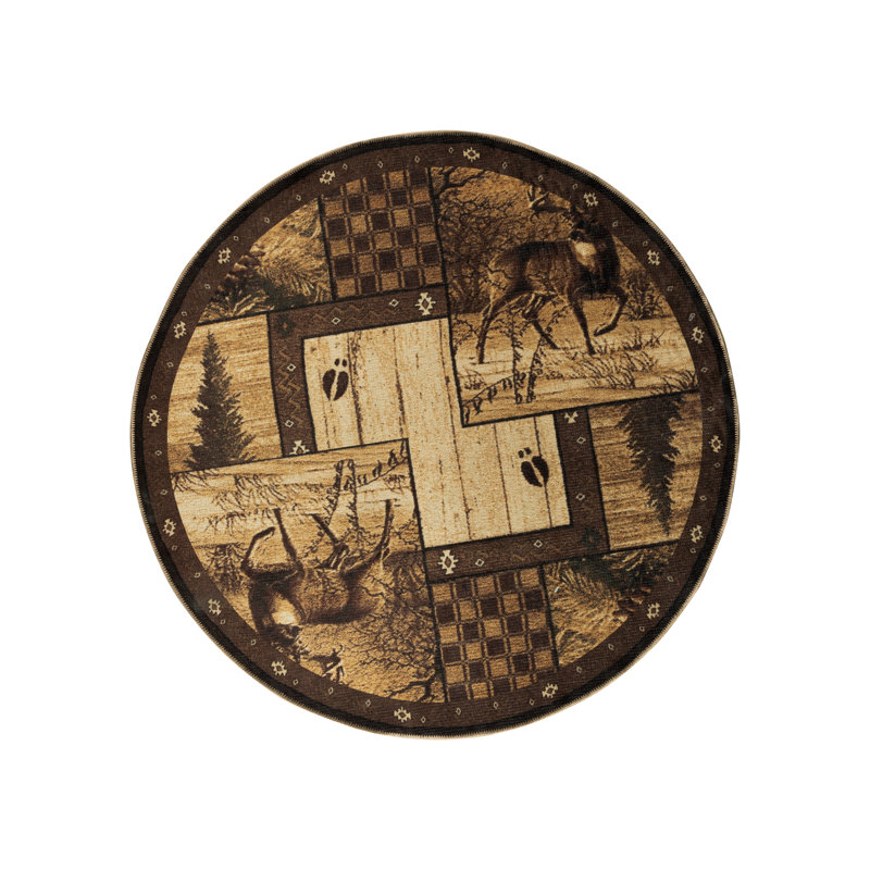 Tapis lavable à la machine Niverville, Rond 7 pi 10 po