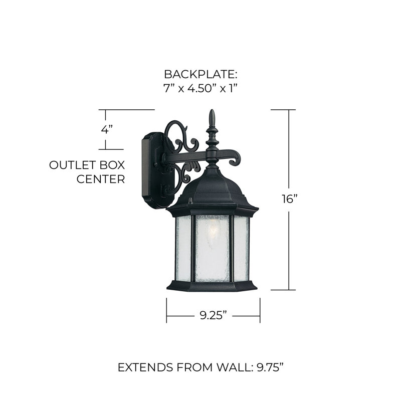 Main Street Wall Light, Black