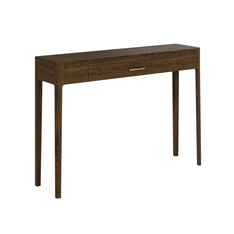 Alivya 120 cm W Solid Wood Top Console Table