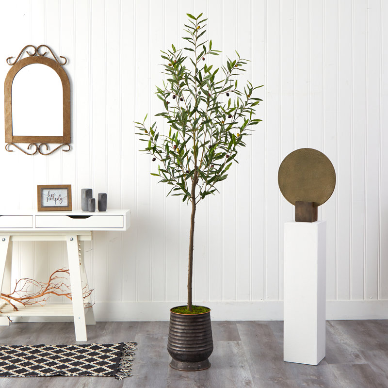 Olive artificielle 75 po en pot