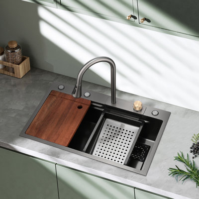 29.5'' L Single Bowl Stainless Steel Kitchen Sink