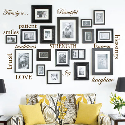 Text & Numbers Non-Wall Damaging Wall Decal