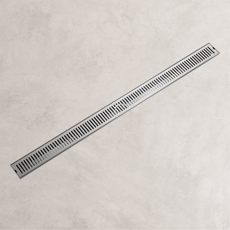 Elan 36" Rectangular Grate Linear Grid Shower Drain, Chrome