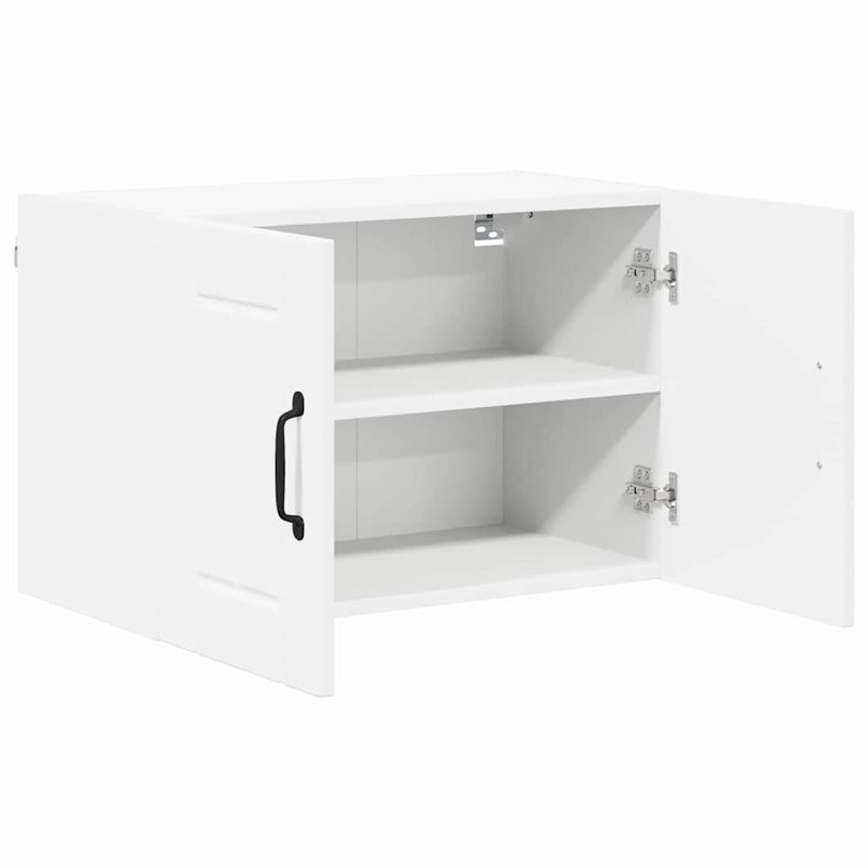 Vidaxl Kitchen Wall Cabinet Black 60 X 31 X 40 Cm Engineered Wood, White