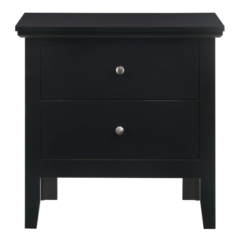 Table de chevet élégante, Noir, noir, noir, noir