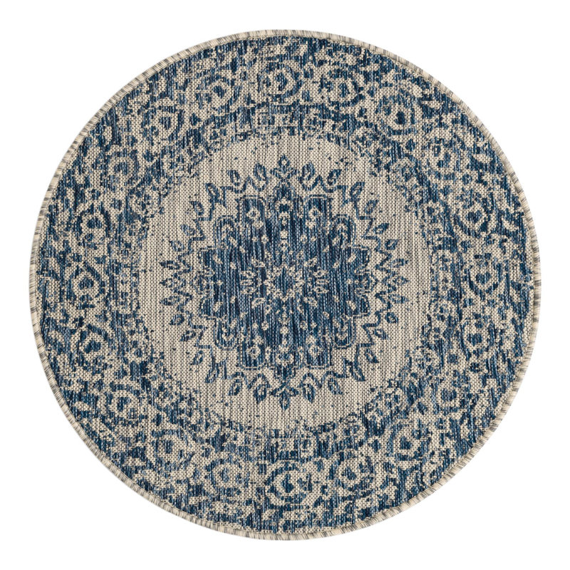 Tapis laminé orné, Rond 3 pi 1 po