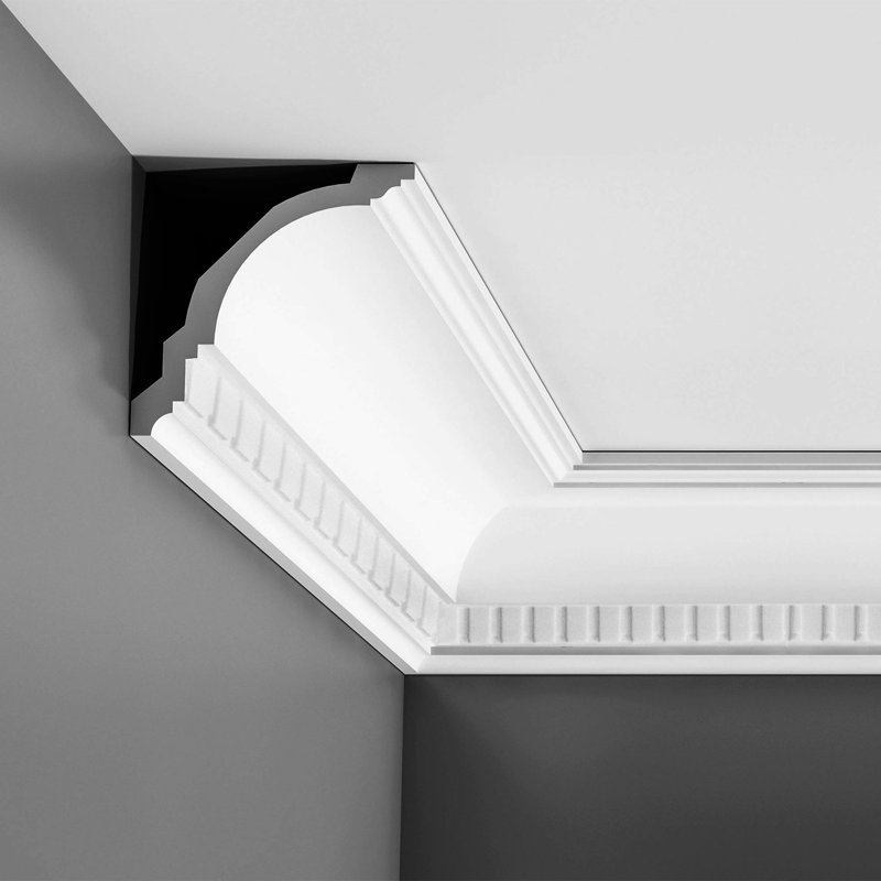 White Polystyrene Crown Moulding Set of 8