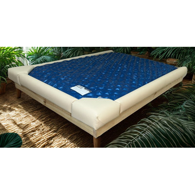 Double Thickness Foam 5-Piece With Two Padded Corner Seats  JUMBO 4.5-In Front Padded Waterbed Rail Cap Microsuede Fabric