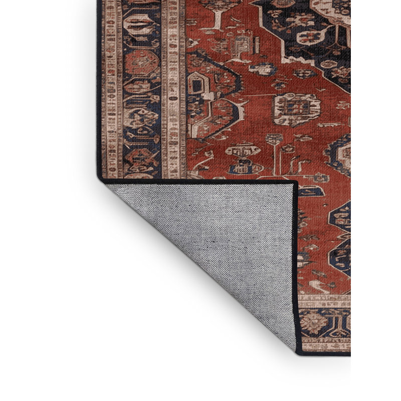 Tapis brun lavable à la machine, Rectangle 4 pi x 6 pi