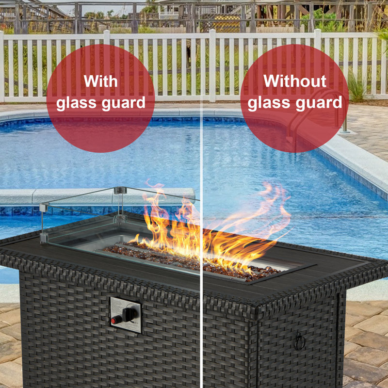 HOMREST Fire Pit Flame Guard (Glass) - Wayfair Canada