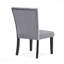 Ensemble de salle à manger 5 pièces contemporain: table rectangulaire en faux marbre et chaises rembourrées, bois massif capitonné