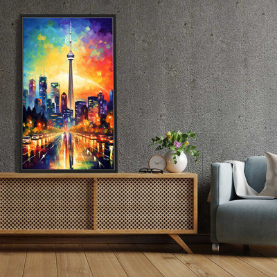 " The CN Tower, Toronto, Ontario, Canada v2 " Acrylic Painting