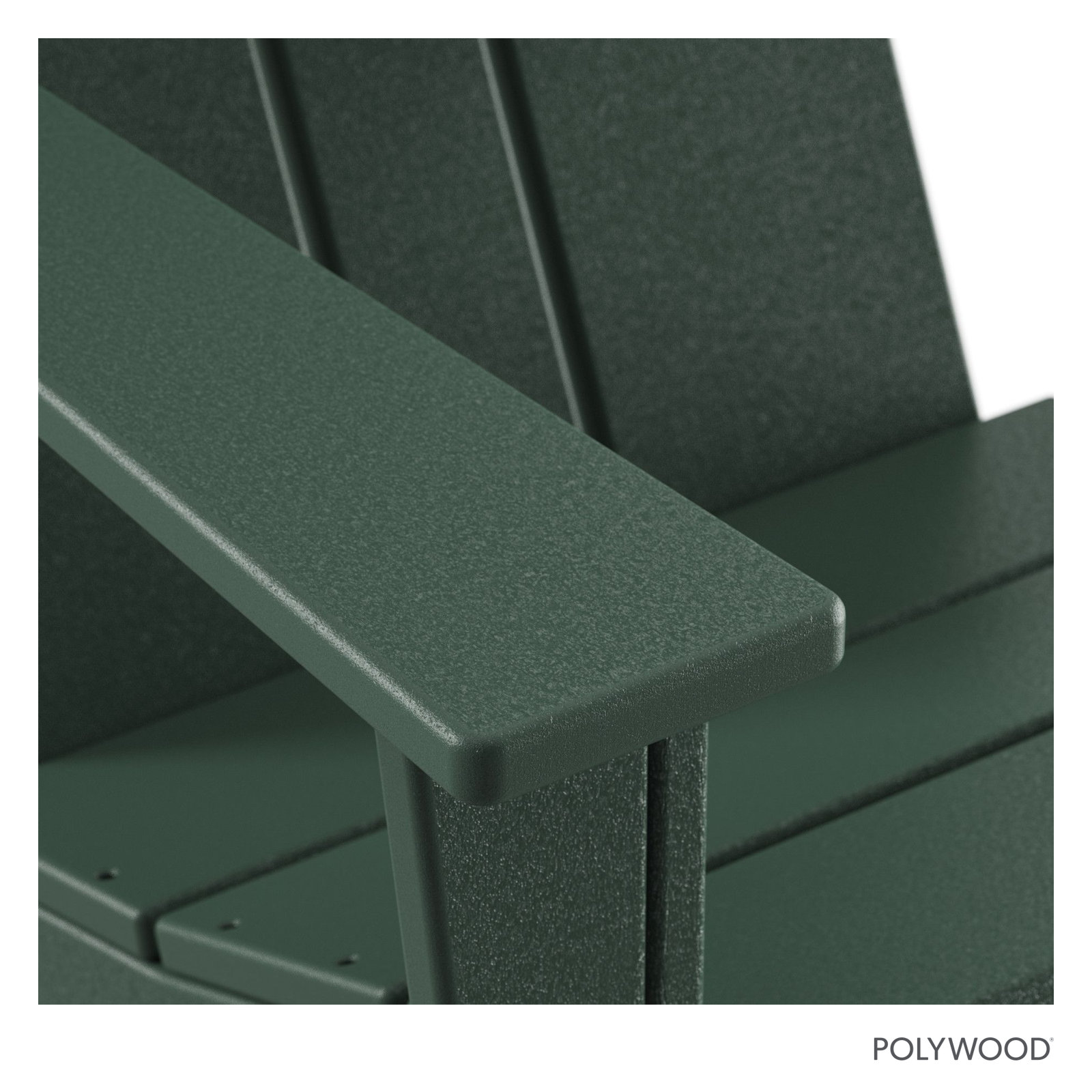 POLYWOOD x AllModern Plastic Adirondack Chair, Green