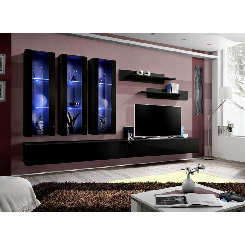 Unfinished Entertainment Centre for TVs up to 75", Black