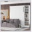 Murphy Bed with Sofa & Shelves – Wall Bed – Under-Bed Storage, Convertible Design-524545816