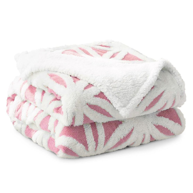Balthasar Throw Blanket, W150 x L200cm, Coral Pink