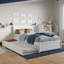 Lit plateforme en bois massif avec lit gigogne Lamecia-786355757-786355752