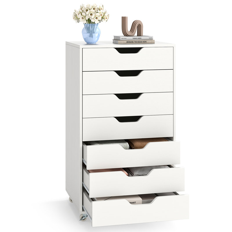 Commode à roulettes 7 tiroirs