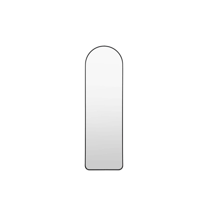 Anna Metal Framed Arch Mirror, Black